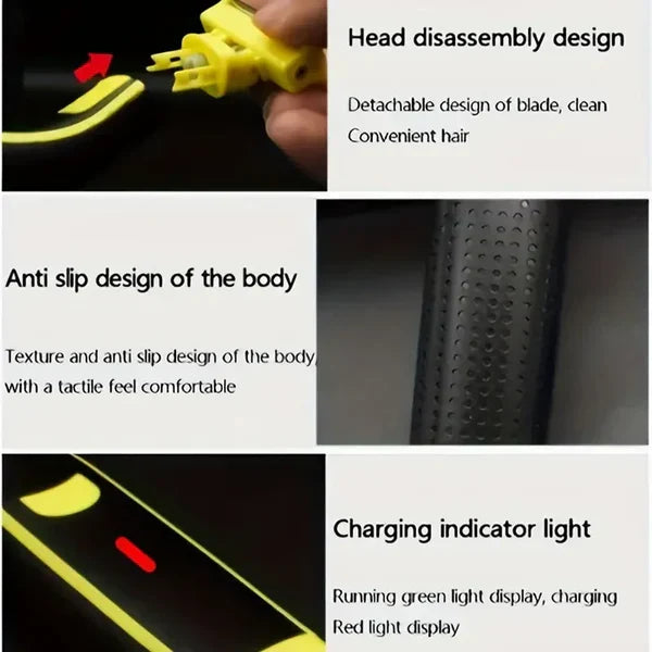 Herren wiederaufladbarer Nass- und Trockenrasierer und Trimmer