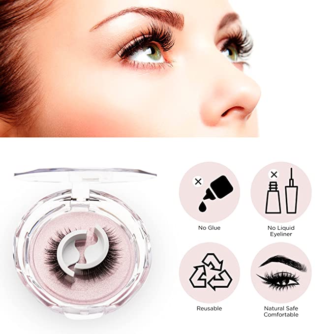 Wiederverwendbare selbstklebende Wimpern für natürlichen Wimpern-Look