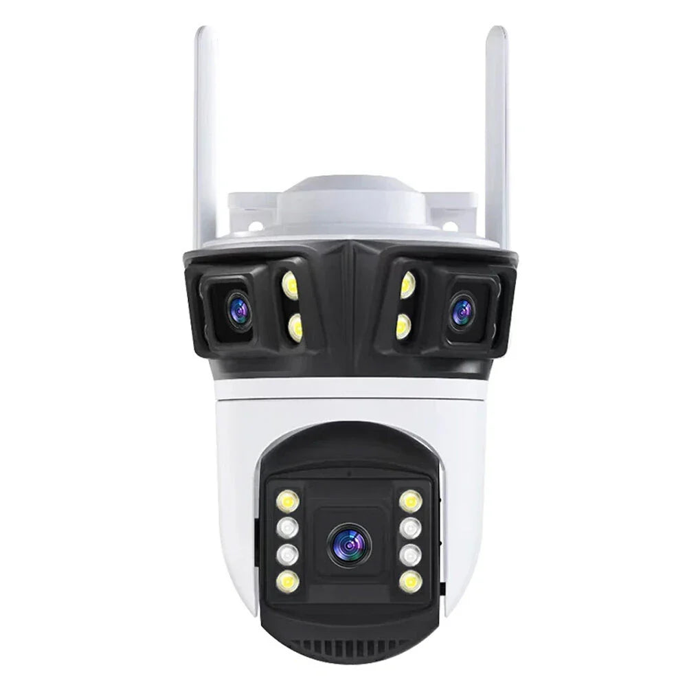 ICSEE 4K 8MP Outdoor-WiFi-IP-Kamera - Drahtlose CCTV, IP66 wetterfest, Nachtsicht, Bewegungsverfolgung, Zweiwege-Audio, SD/Cloud-Speicher, EU-Stecker