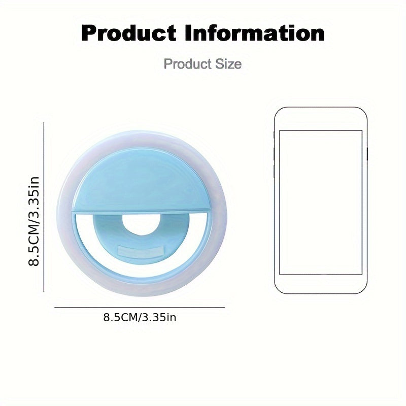Lumi LED Selfie Ring Light – Tragbare Aufladbare Lampe für Smartphone und Computer