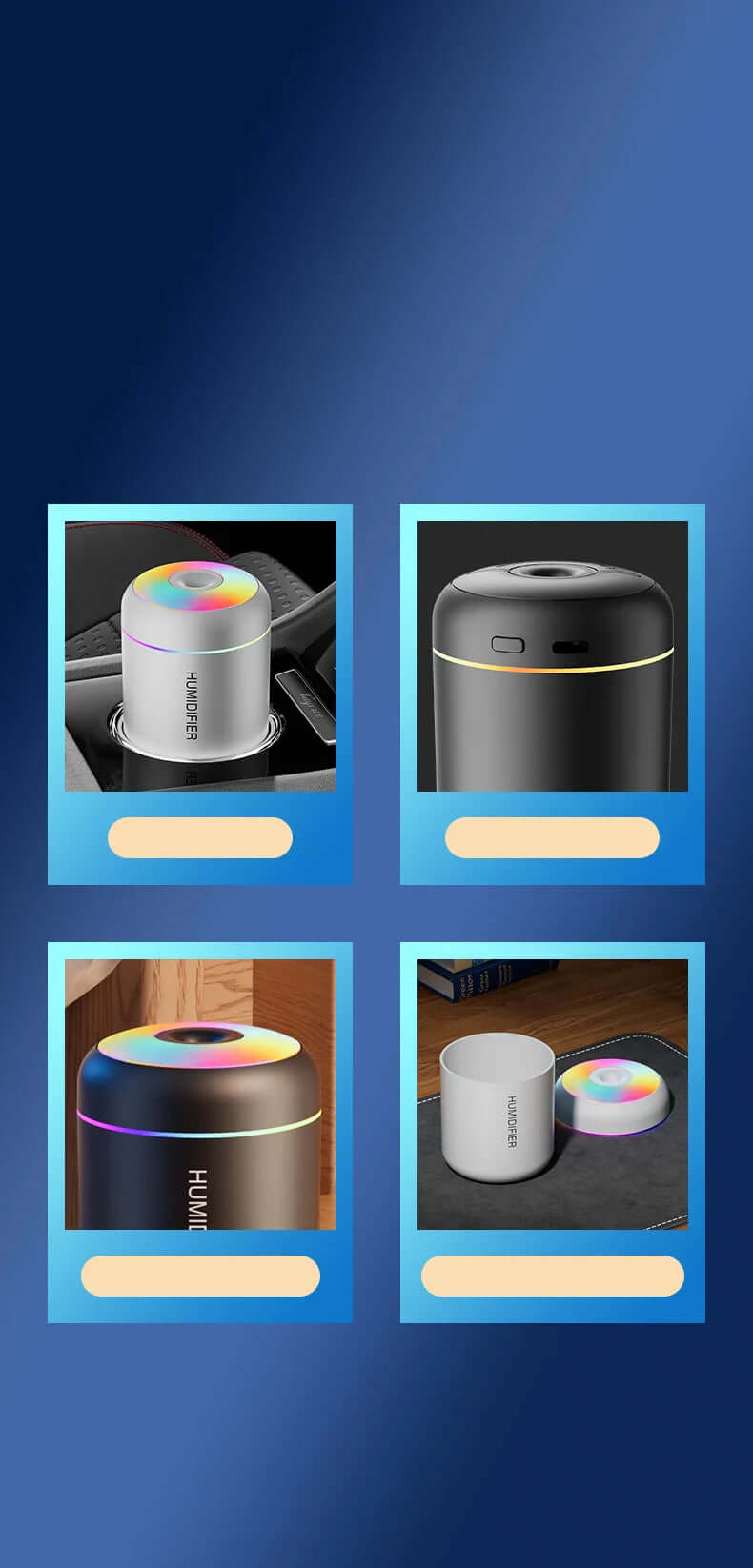 Mini Luftbefeuchter, USB, Aromatherapie