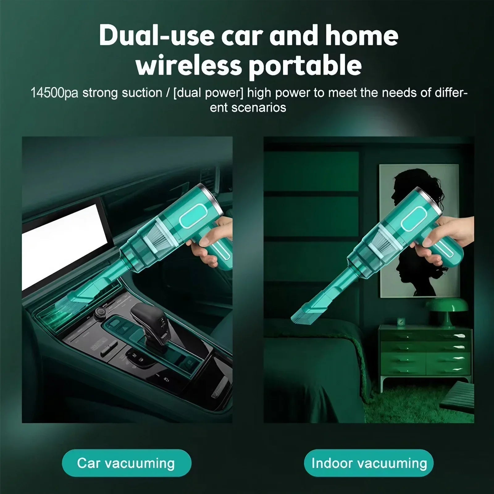 Portabler Home- und Auto-Staubsauger
