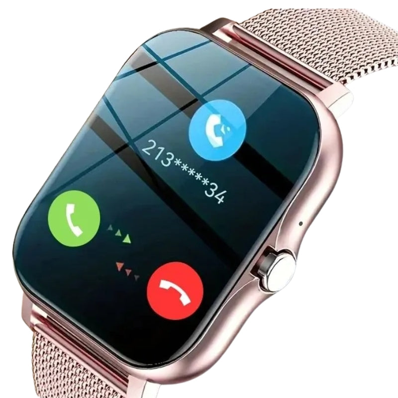 BellaFit Rose Gold Smartwatch – Fitness- & Gesundheitsüberwachung für moderne Frauen