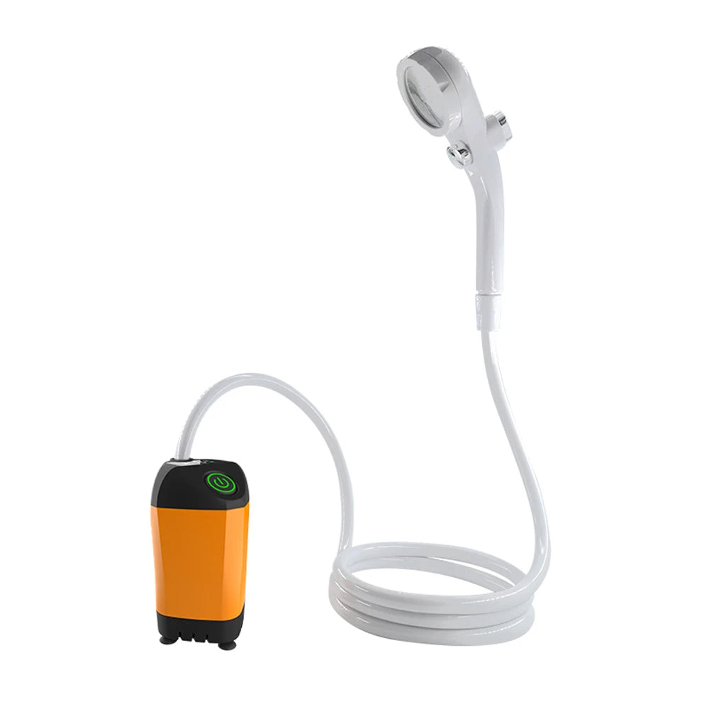 Tragbare elektrische Dusche für Outdoor-Camping mit Temperaturanzeige