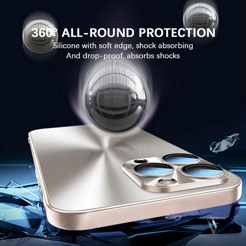 Silber Weiß | iPhone Blende Metallhülle