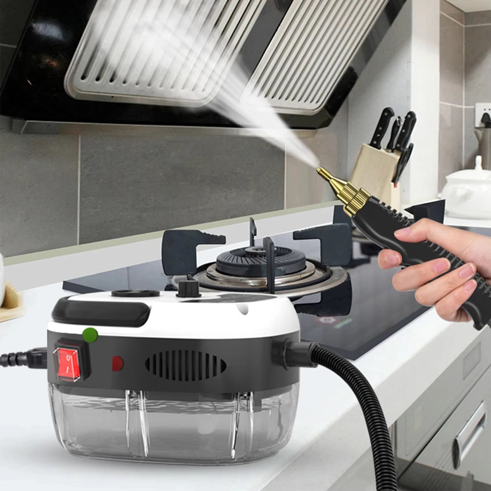 2500w Dampfreiniger Mit Hochdruck - 6 Stufen Für Zuhause Und Küche