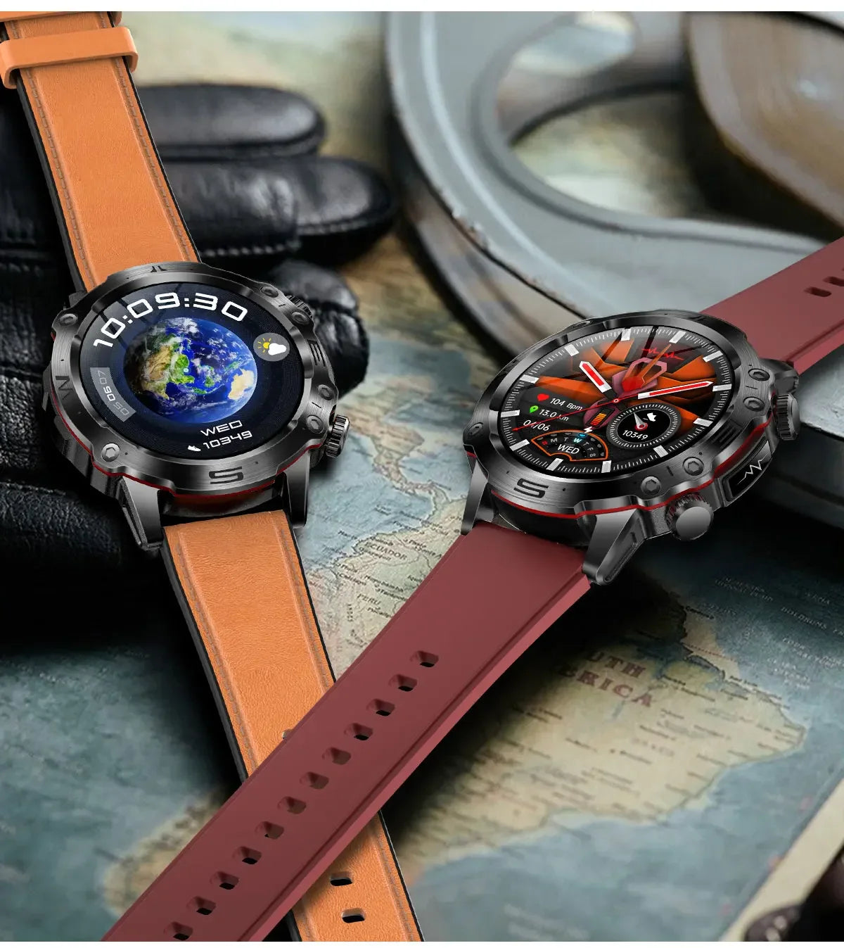 Smart Ware Pulse 2 High-End ECG PPG und Blutzuckerüberwachungs-Smartwatch
