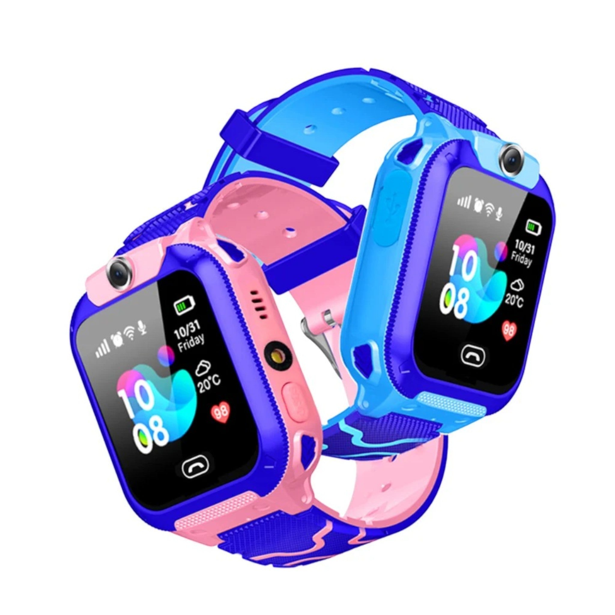 Kindersmartwatch mit GPS, Kamera, Anrufen und SOS-Taste – KidSecure