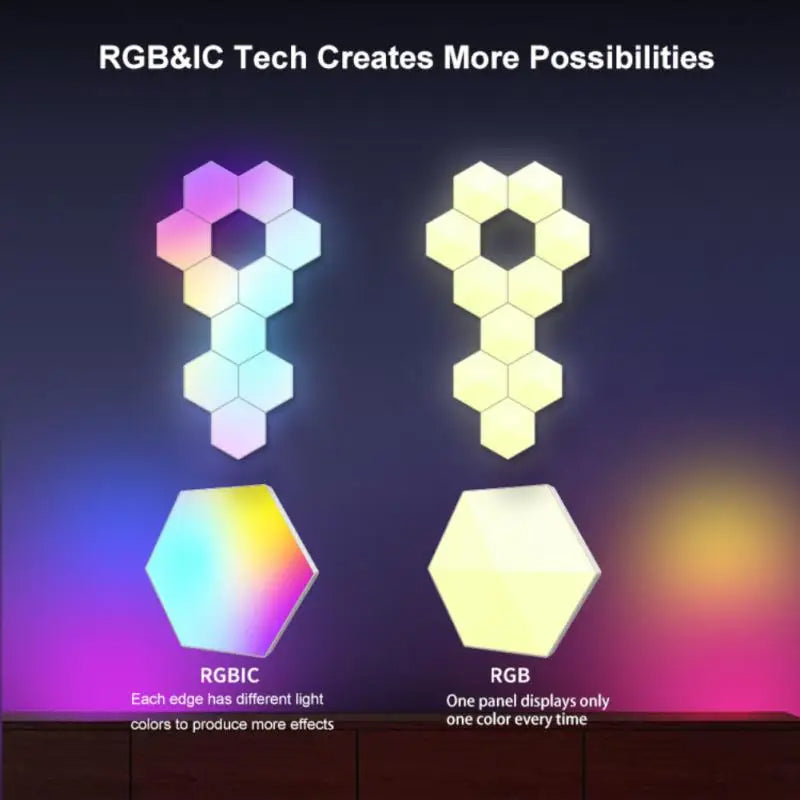 Smart Hexagon Lichter