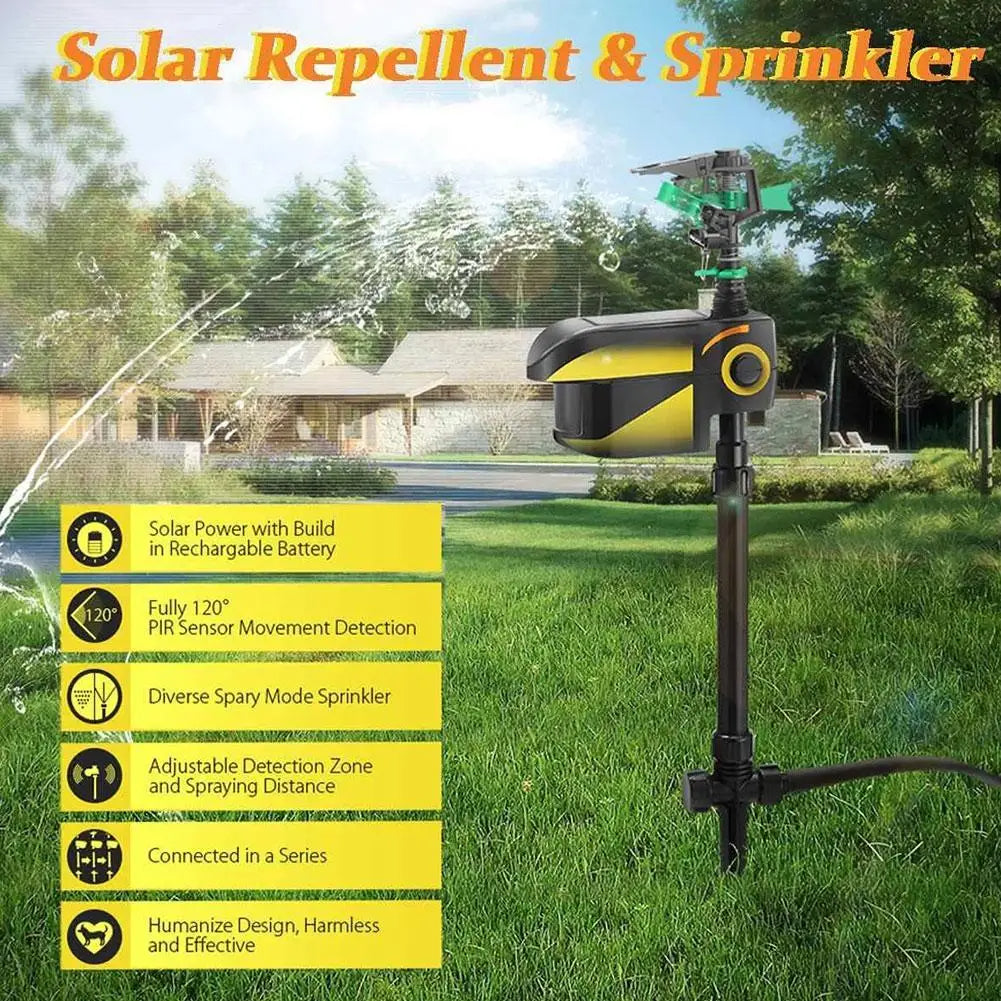 Automatischer Bewegungsaktivierter Tierabwehr-Gartensprinkler - Tier-Sensor Außenrasen-Wassersprinkler