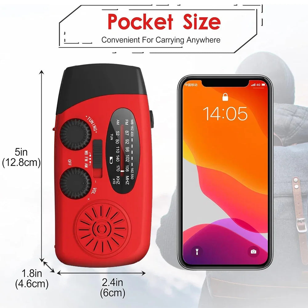 LifeSaver Multifunktionales Aufziehradio