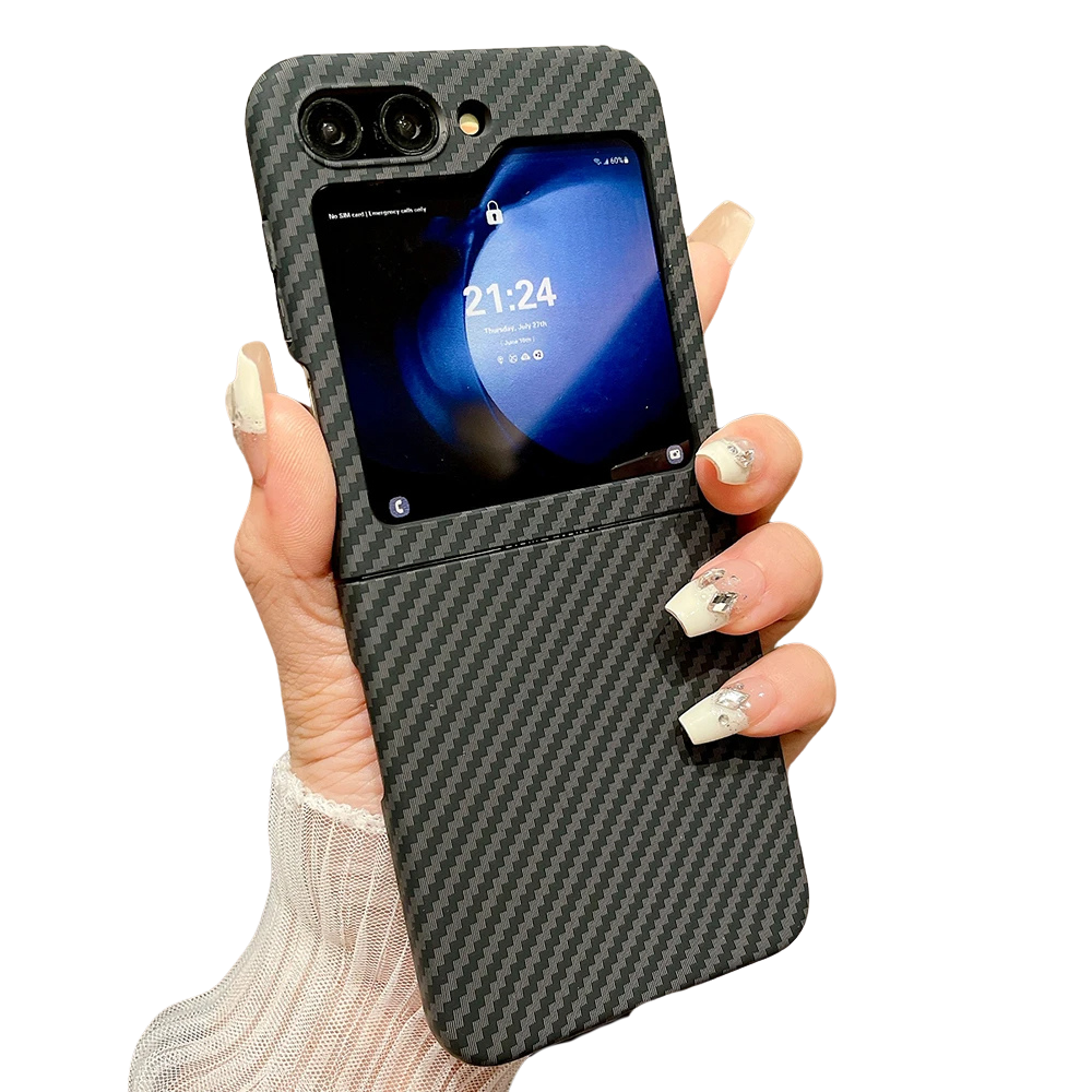 Carbon Fiber Samsung Z Flip Schlagfeste Schutzhülle