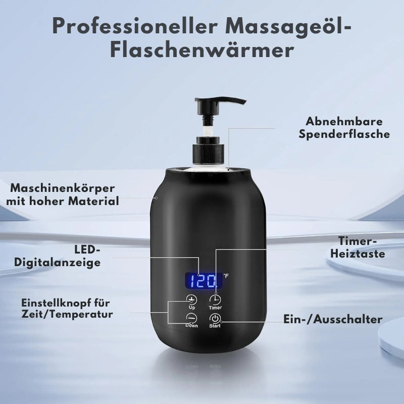 Zelara - Tragbarer elektrischer Massageöl-Wärmer mit Touch Kontrolle