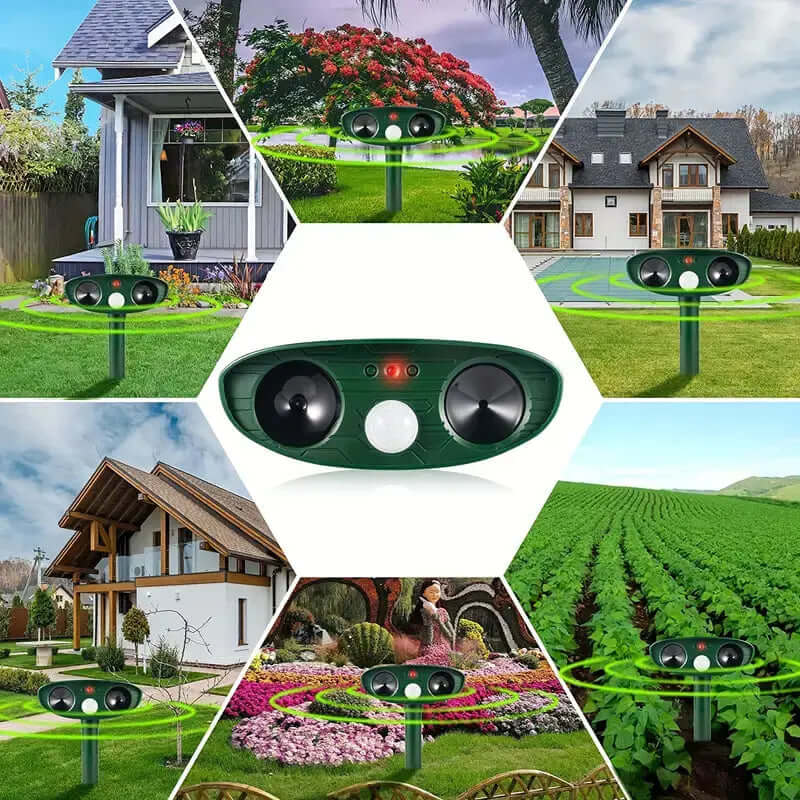 Solar Katzenvertreiber Ultraschall - Tierfreundlich & Effektiv