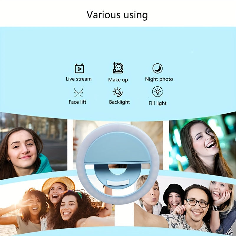 Lumi LED Selfie Ring Light – Tragbare Aufladbare Lampe für Smartphone und Computer