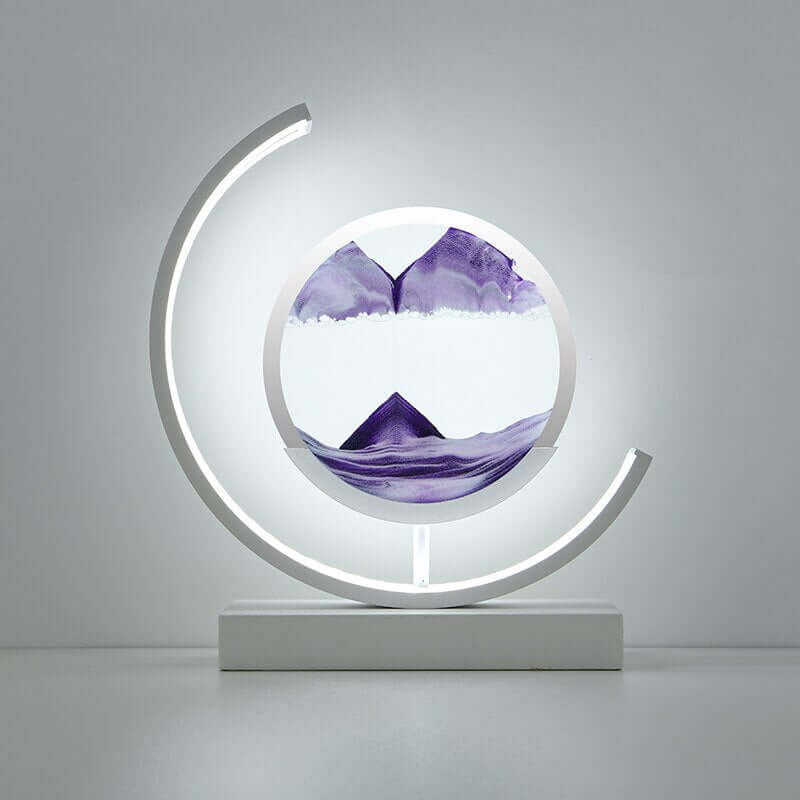 Zelara Sandbild Tischlampe - Dynamische Kunst