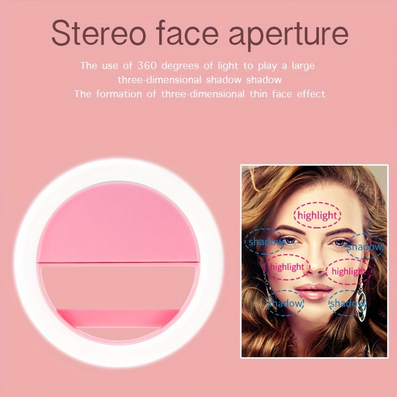 Lumi LED Selfie Ring Light – Tragbare Aufladbare Lampe für Smartphone und Computer