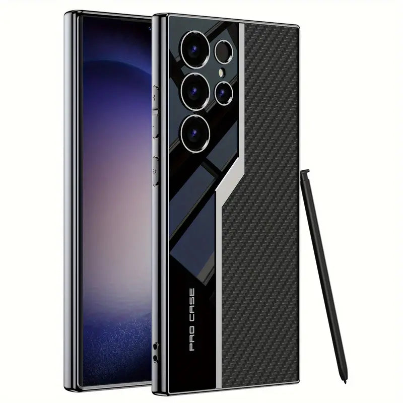 Super Lauf Ultra-dünn Einfache Elektroplattierung Leder Handyhülle Für Samsung Galaxy S25