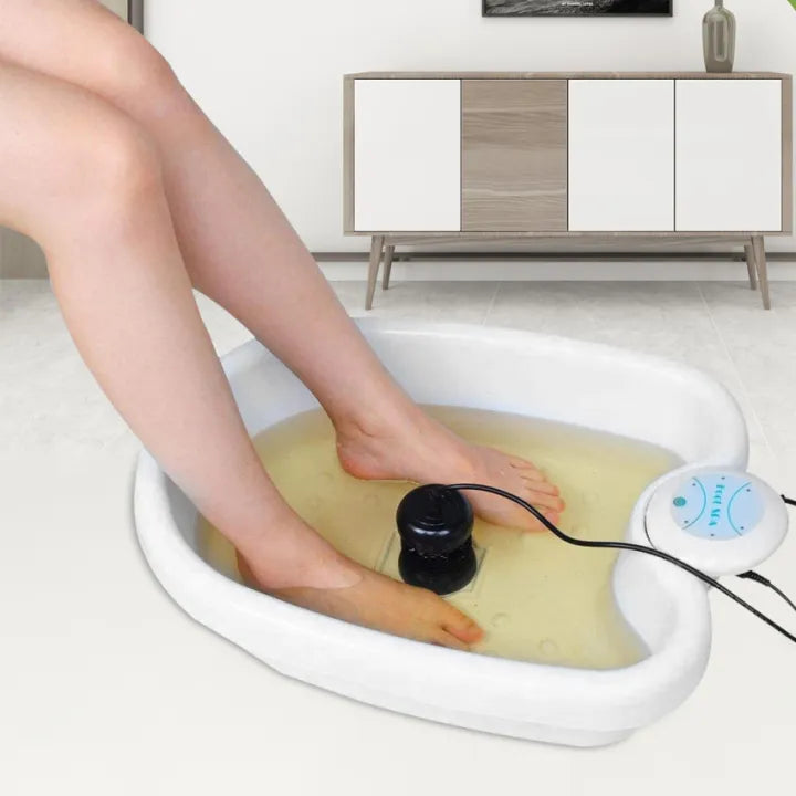 Premium-Ionen-Fußdetoxbad mit Vibrationsmassage & Whirlpoolfunktion, Elektrisch, Kompakt