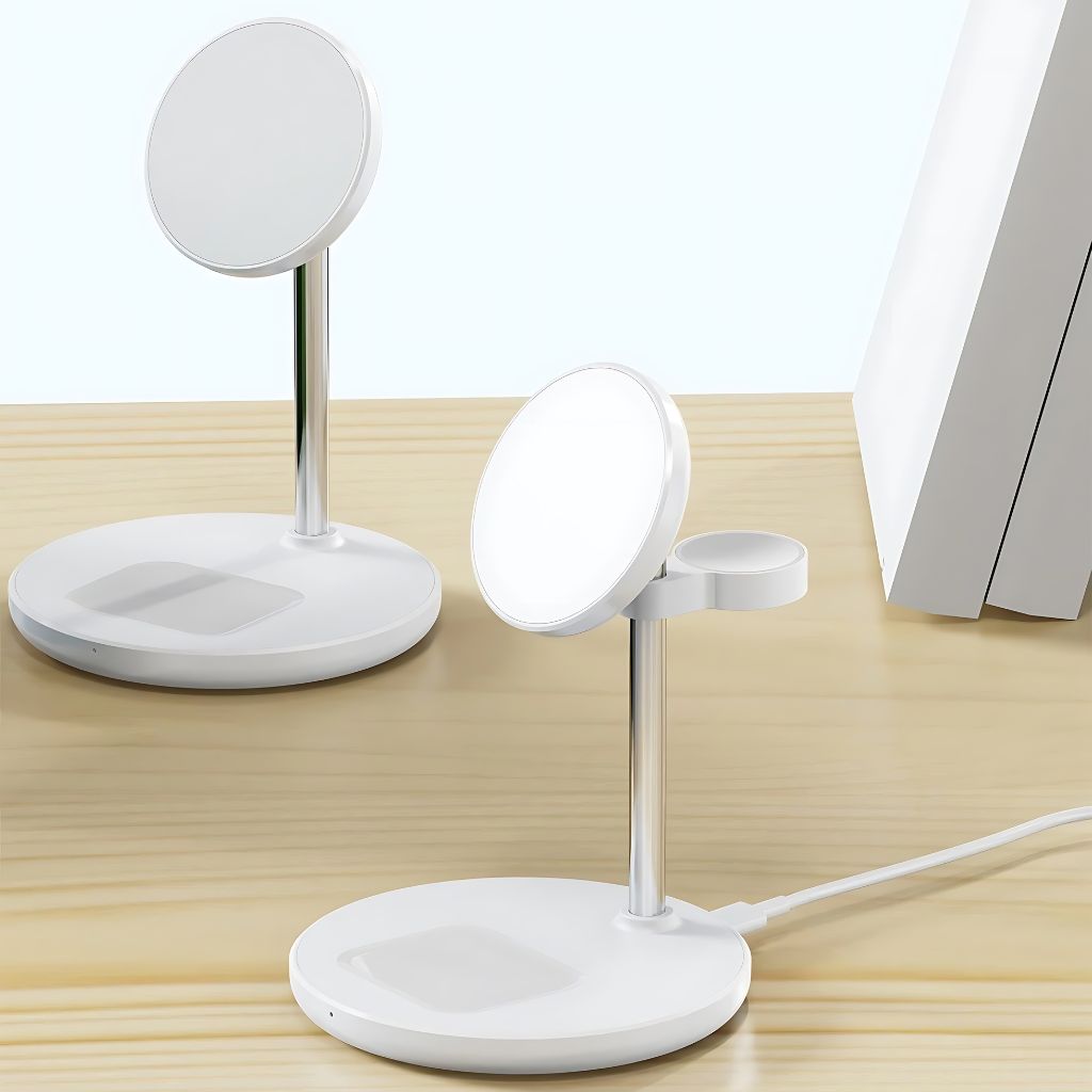 3 in 1 Magnetisches Ladegerät für Apple & Samsung