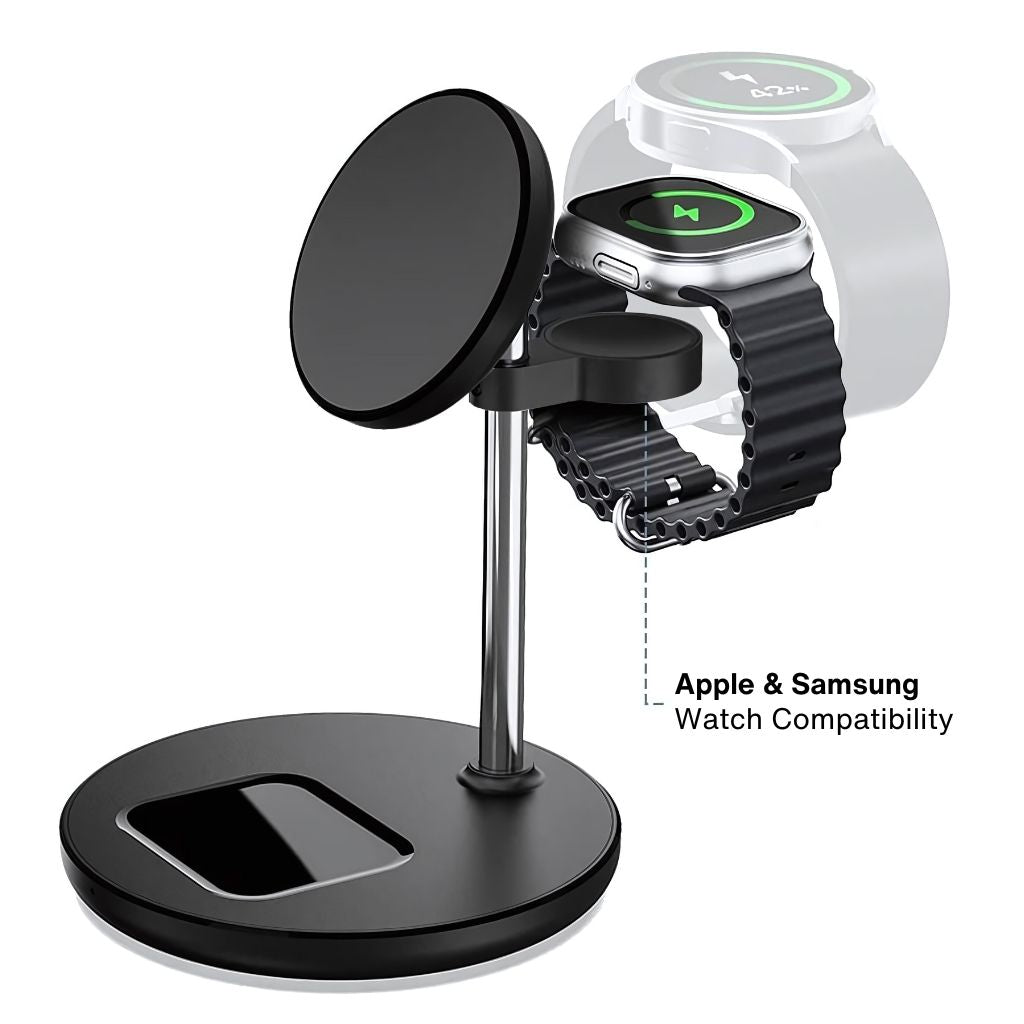 3 in 1 Magnetisches Ladegerät für Apple & Samsung