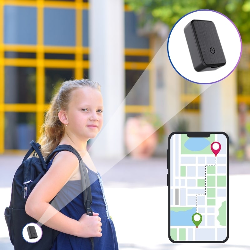 Zelara Mini GPS Tracker Kind – Echtzeit-Tracking Ohne Abonnement