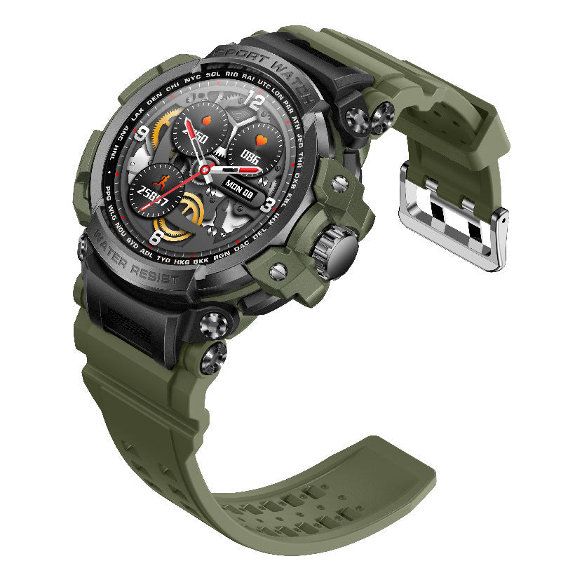 Zelara Unverwüstliche Outdoor-Sport-Smartwatch Mit Herzfrequenz, Blutsauerstoff, Anruferinnerung