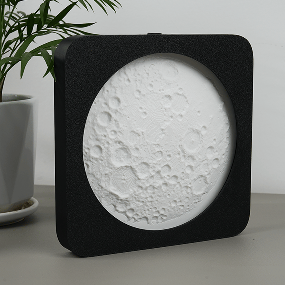 Zelara - 3D-gedruckte Mondlampe mit Smart-Touch und stufenloser Dimmfunktion Nachtlicht
