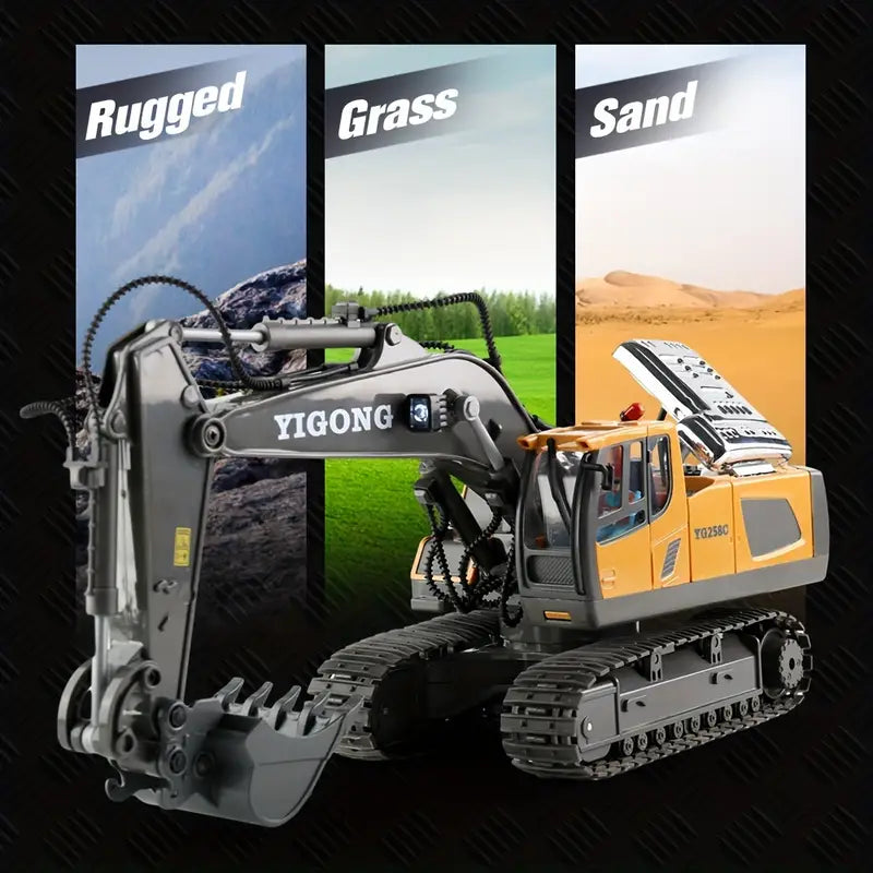 Premium-Fernbedienungsexkavator – Realistischer RC-Bagger für ultimativen Spaß