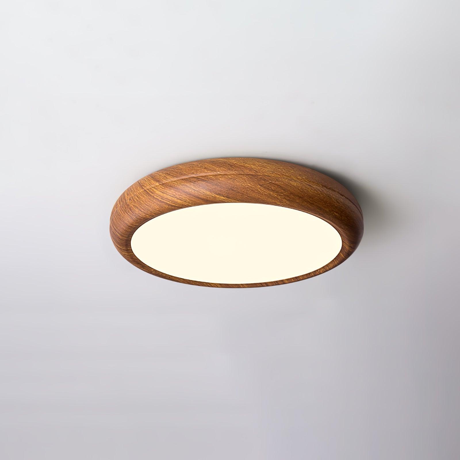 LED Deckenleuchte Holzoptik Modern Rund