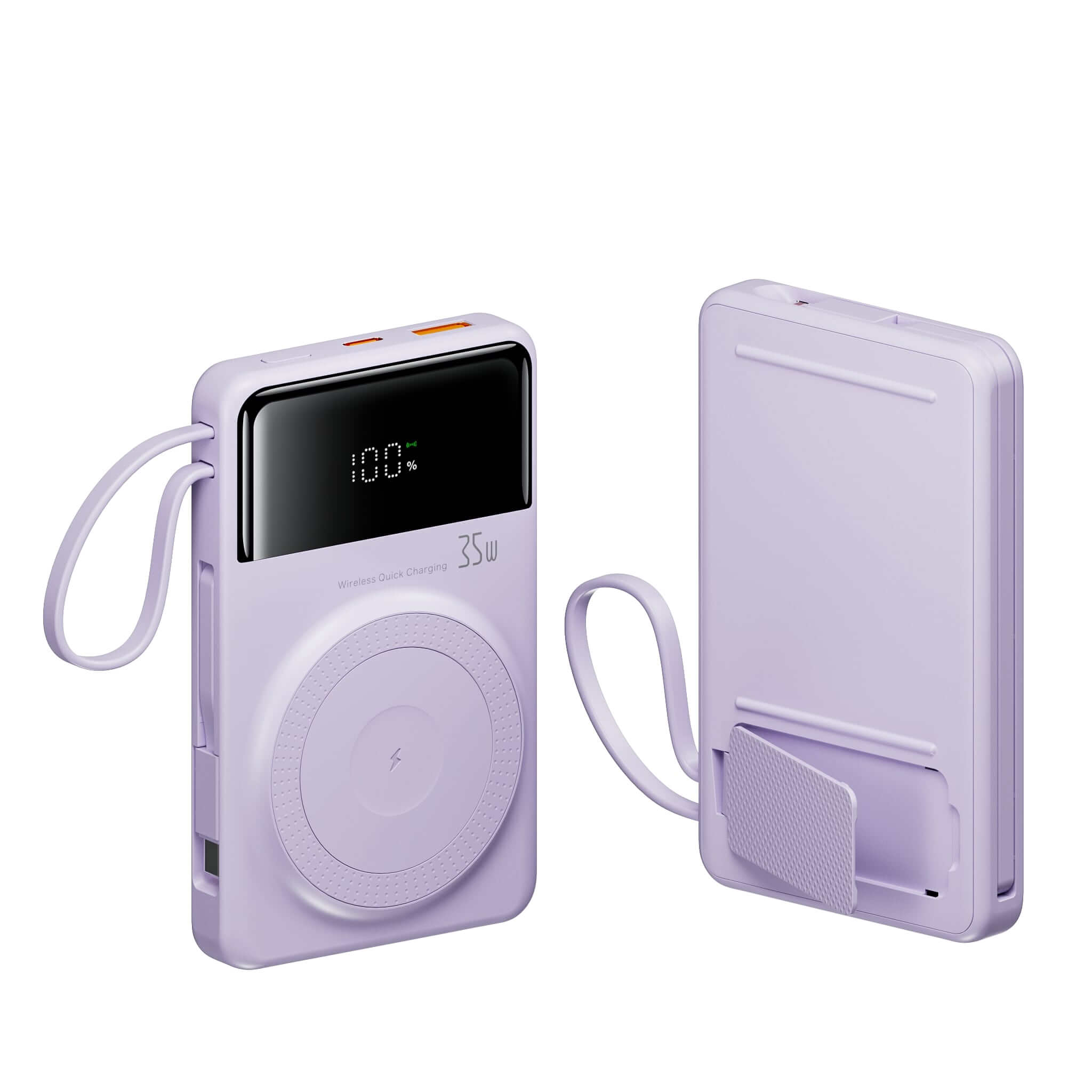 35W MagSafe Wireless Powerbank mit eingebauten Kabeln