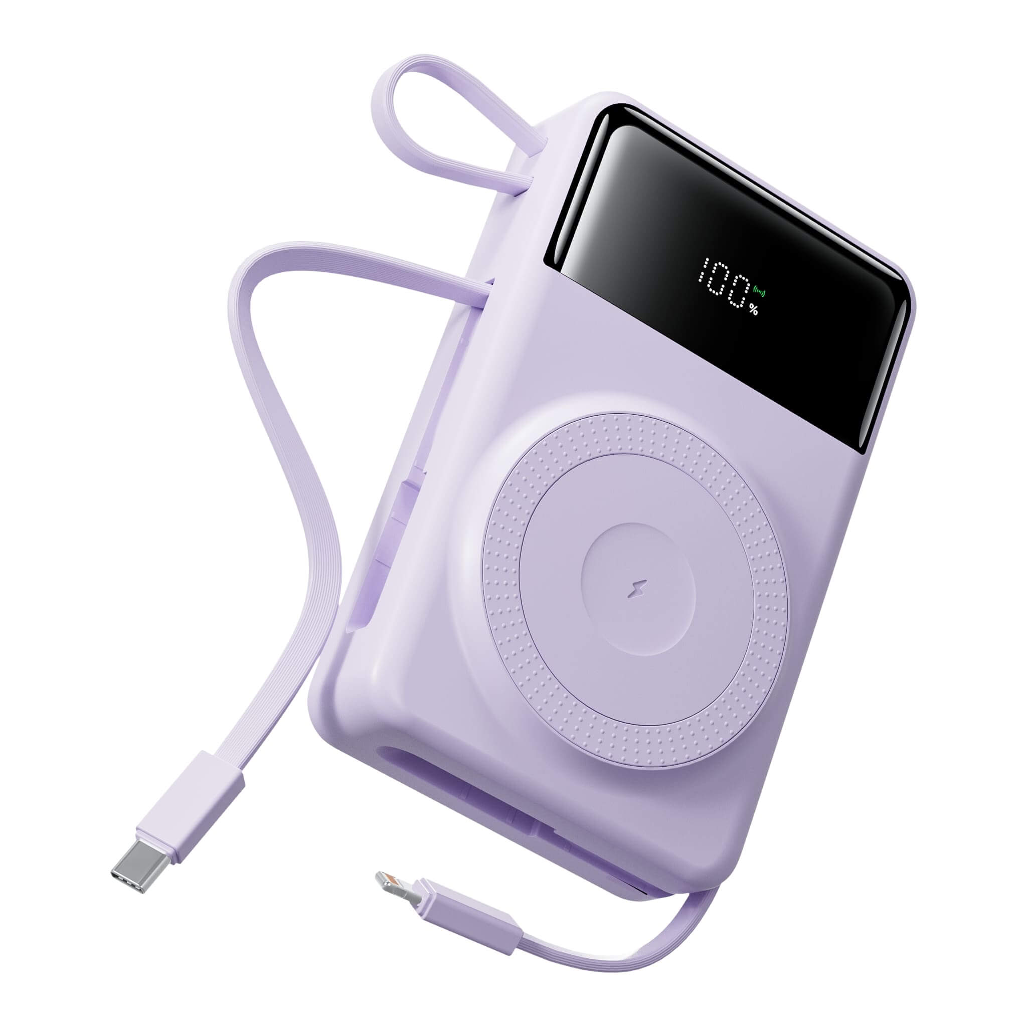 35W MagSafe Wireless Powerbank mit eingebauten Kabeln