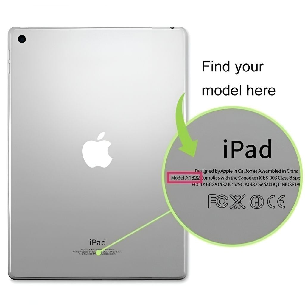 Leder Folio Hülle mit Standfuß für iPad