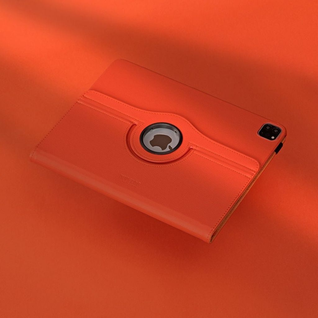 Leder Folio Hülle mit Standfuß für iPad