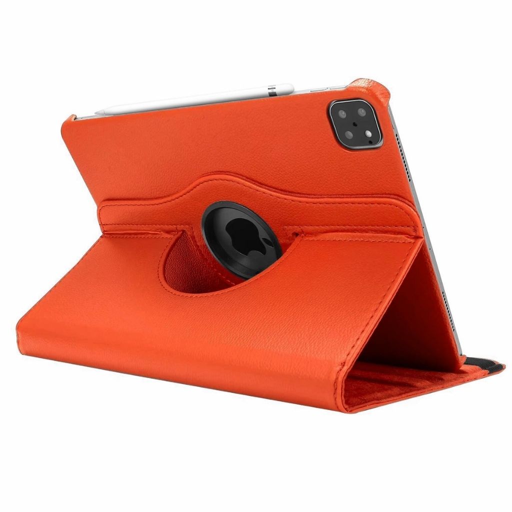 Leder Folio Hülle mit Standfuß für iPad