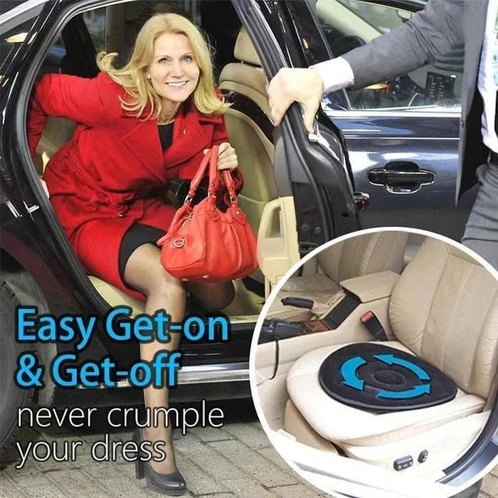 Drehbares Sitzkissen - 360 drehbares Sitzkissen Pivot-Disc-Pad für Senioren, Drehstuhl-Hilfe zum einfachen Drehen vom Auto in den Rollstuhl