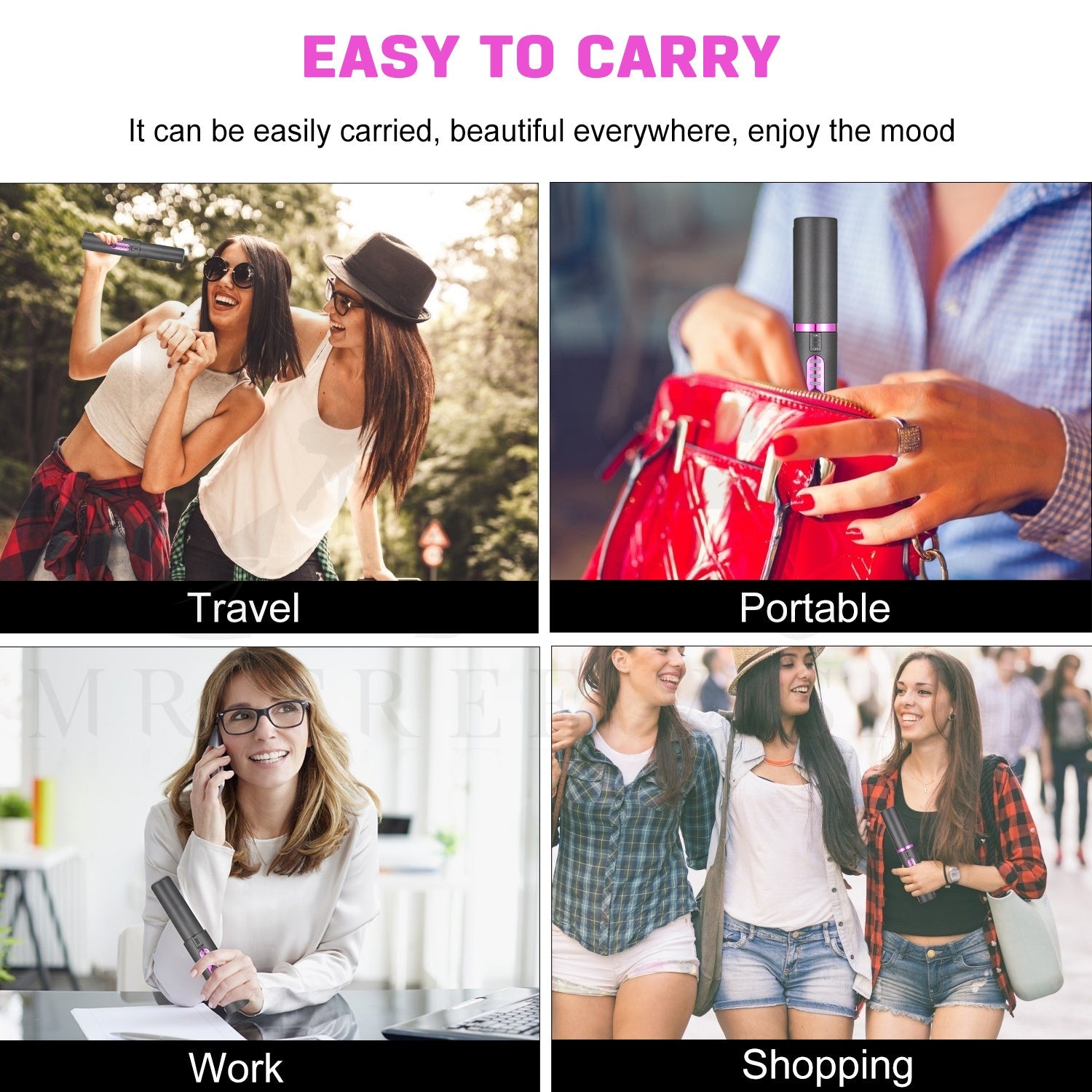 Neue USB-Lade-Mini-Wireless-Reiseeisen Keramik-Haarglätter für zu Hause