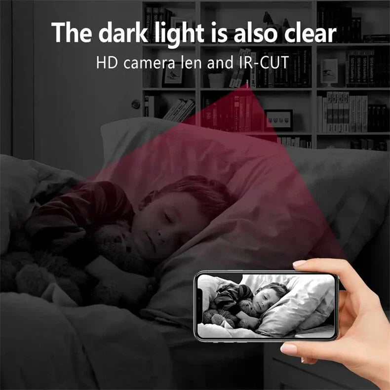 1080P HD H6 Mini WiFi Kamera - Drahtlose Smart Home Cam mit unsichtbarem Nachtmodus & Bewegungserkennung
