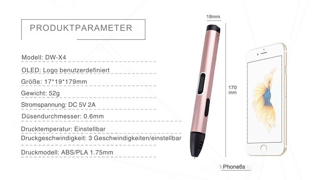 3D-Druckstift der 4. Generation – Kreativ, kompakt und vielseitig