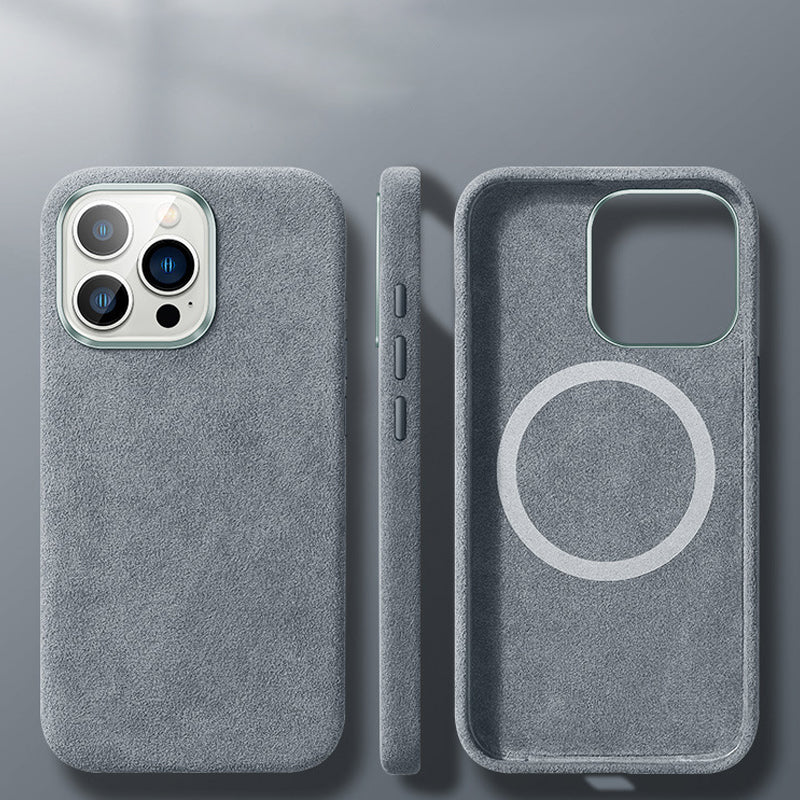 Italienische Alcantara Magnetische Hülle für Iphone