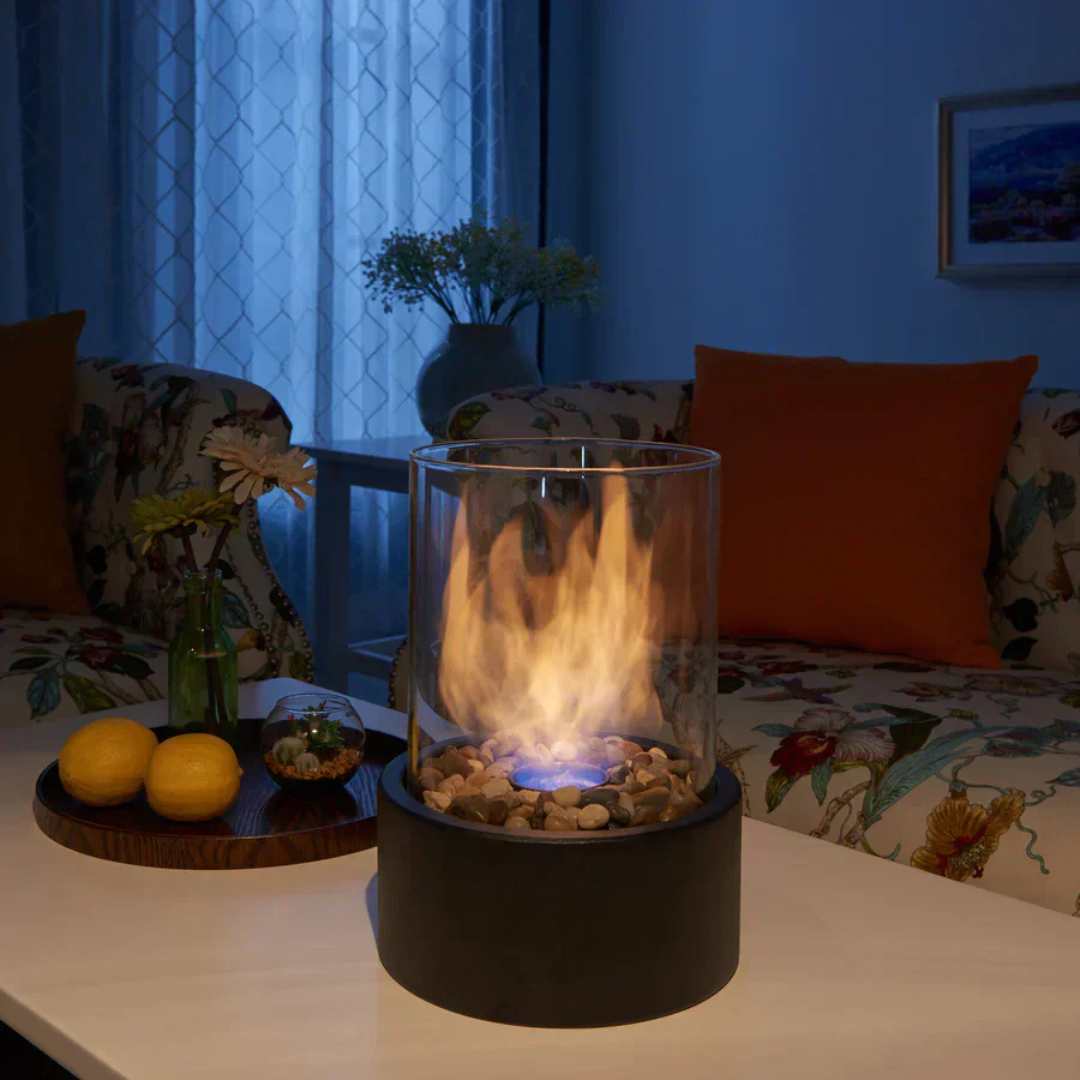 Moderne Tragbare Mini Feuerstelle Tischlampe