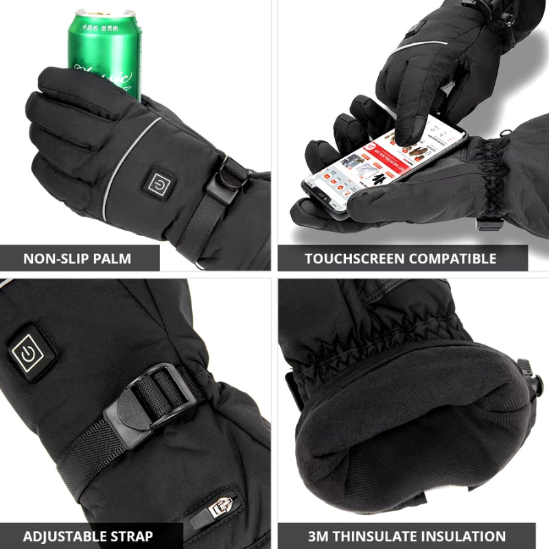 Winterbereite beheizte Handschuhe – Ideal für Outdoor-Aktivitäten