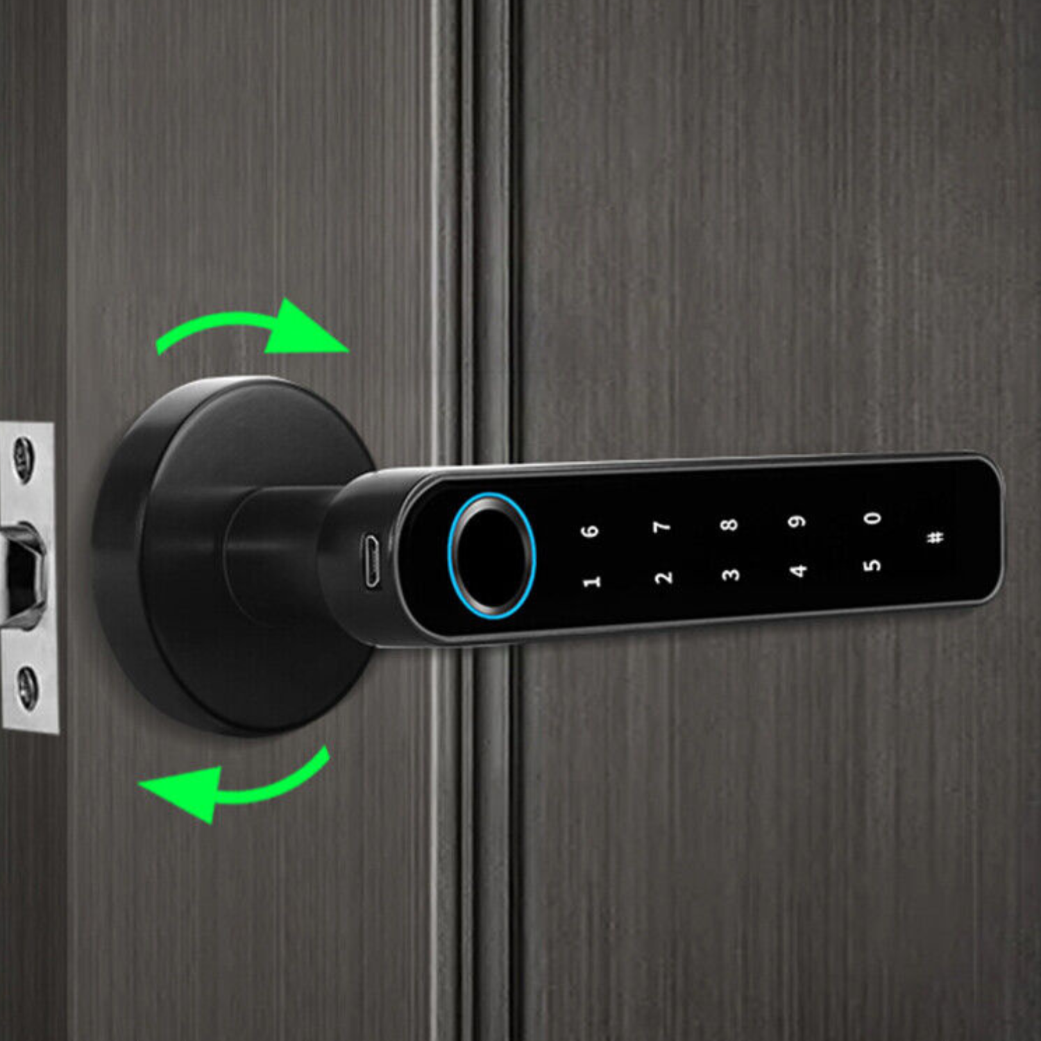 Smart Fingerprint Türschloss – Bluetooth, App-Steuerung & Elektronisch