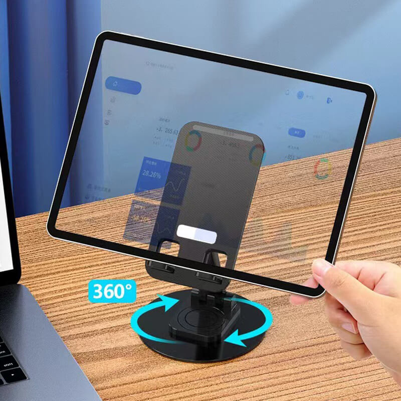 360° drehbarer Aluminium-Telefon- und Tablet-Ständer für optimale Nutzung