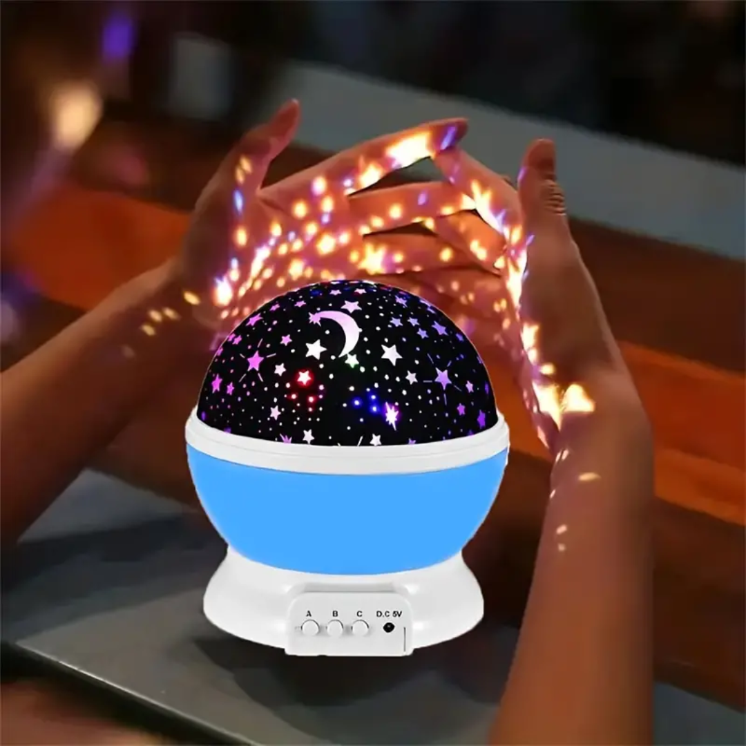 Rotierende LED Sternprojektor Galaxie Nachtlampe