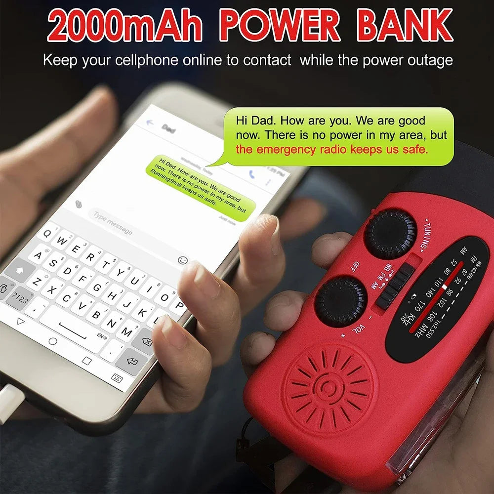 LifeSaver Multifunktionales Aufziehradio