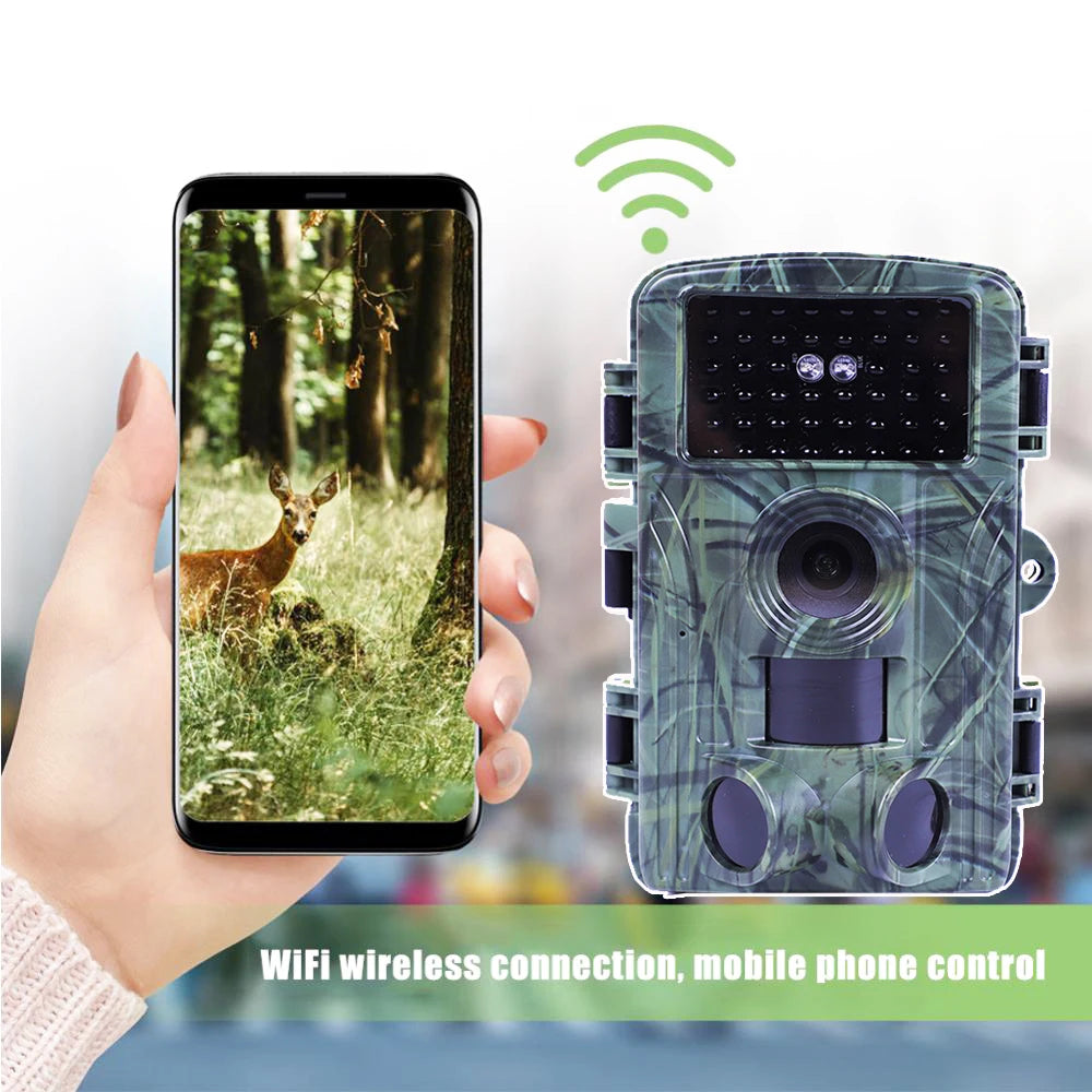 4K Ultra HD Jagdtrailkamera mit WIFI & Live-Nachtsehen-Streaming