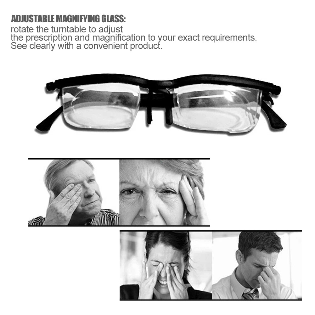 Verstellbare Fokussierbrille