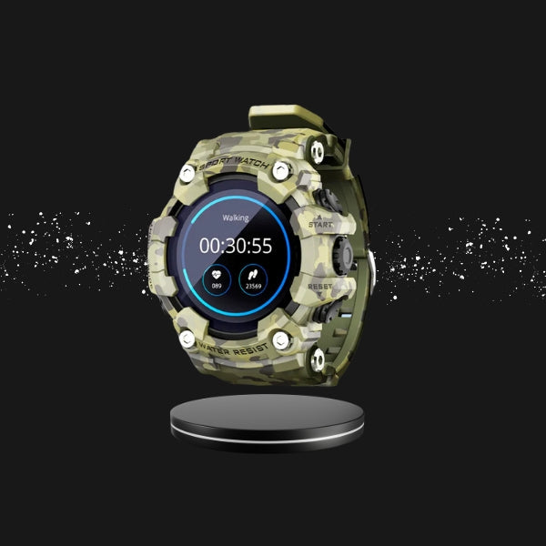 Taktische Rugged Smartwatch - Militärische Haltbarkeit mit Sportmerkmalen - Ideal für raue Umgebungen