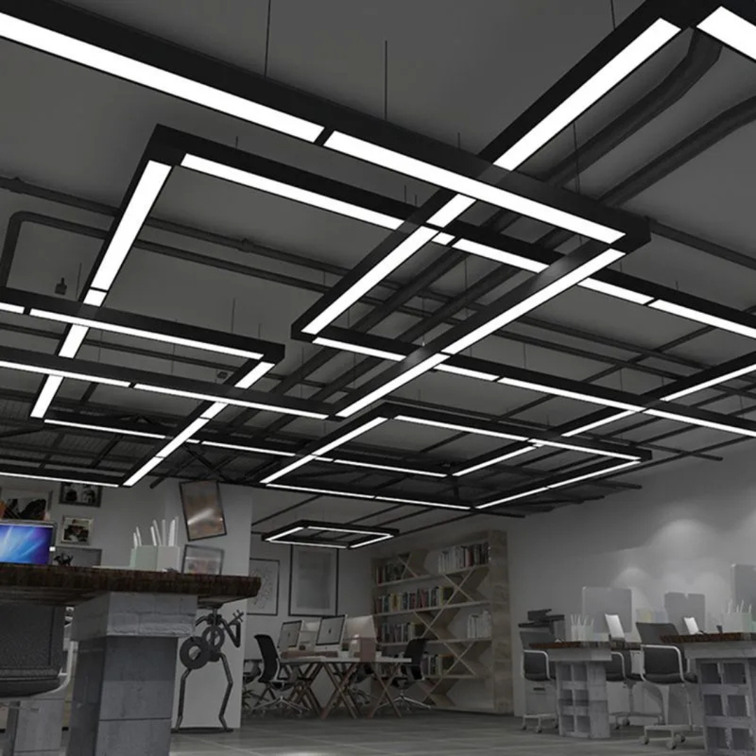 Moderne Rechteckige LED-Pendelleuchte